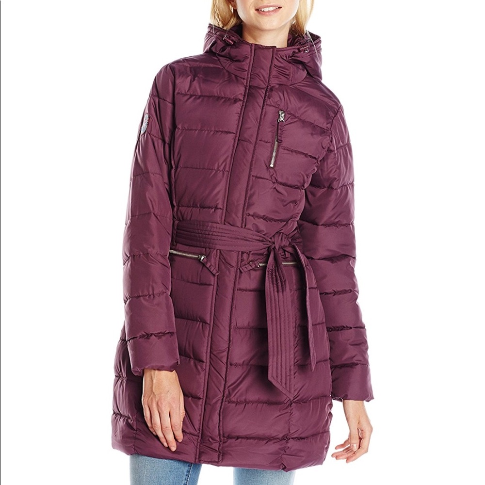 SOLD Women’s polo puffer coat with belt